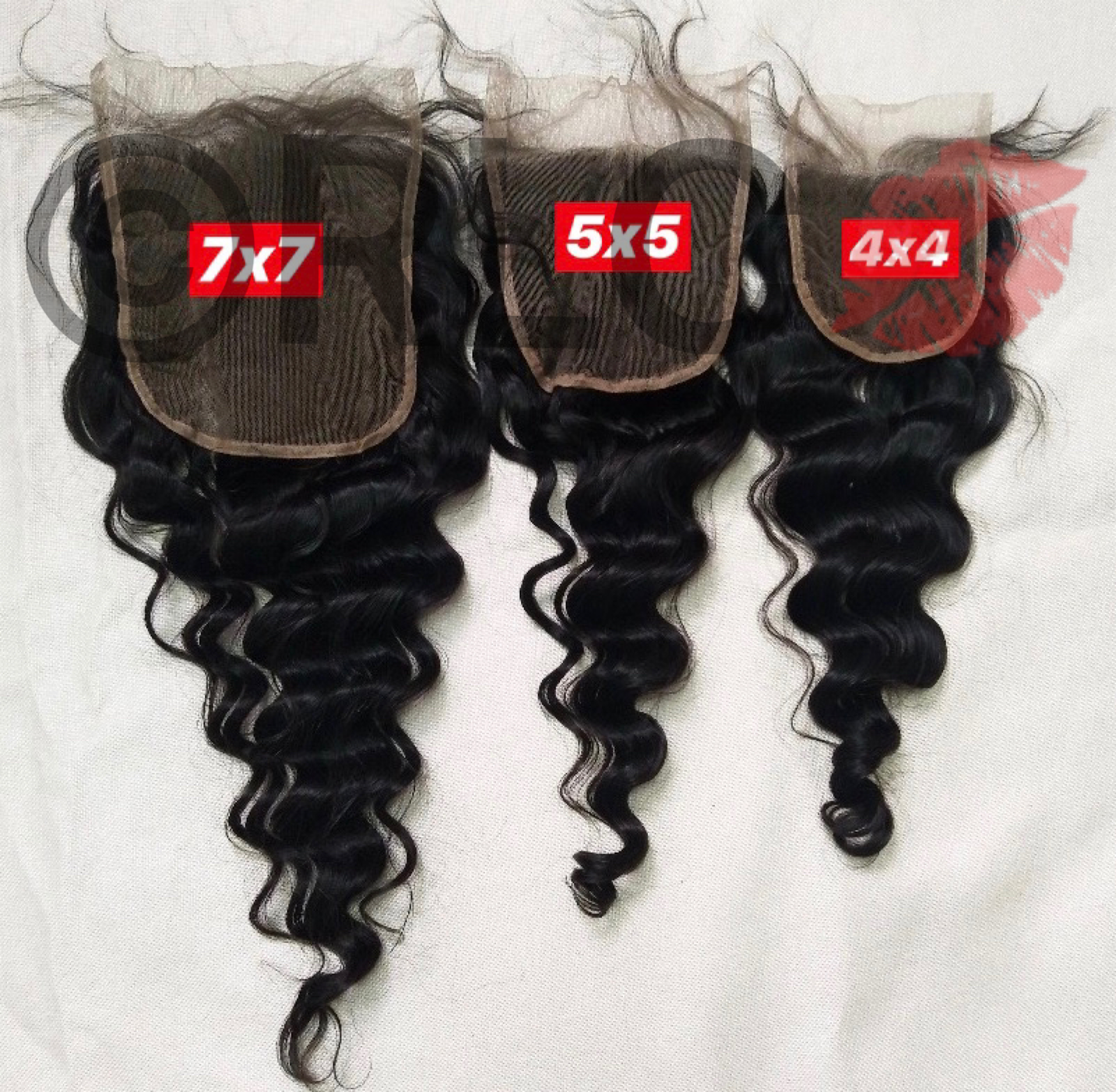 7"x7" HD Closures