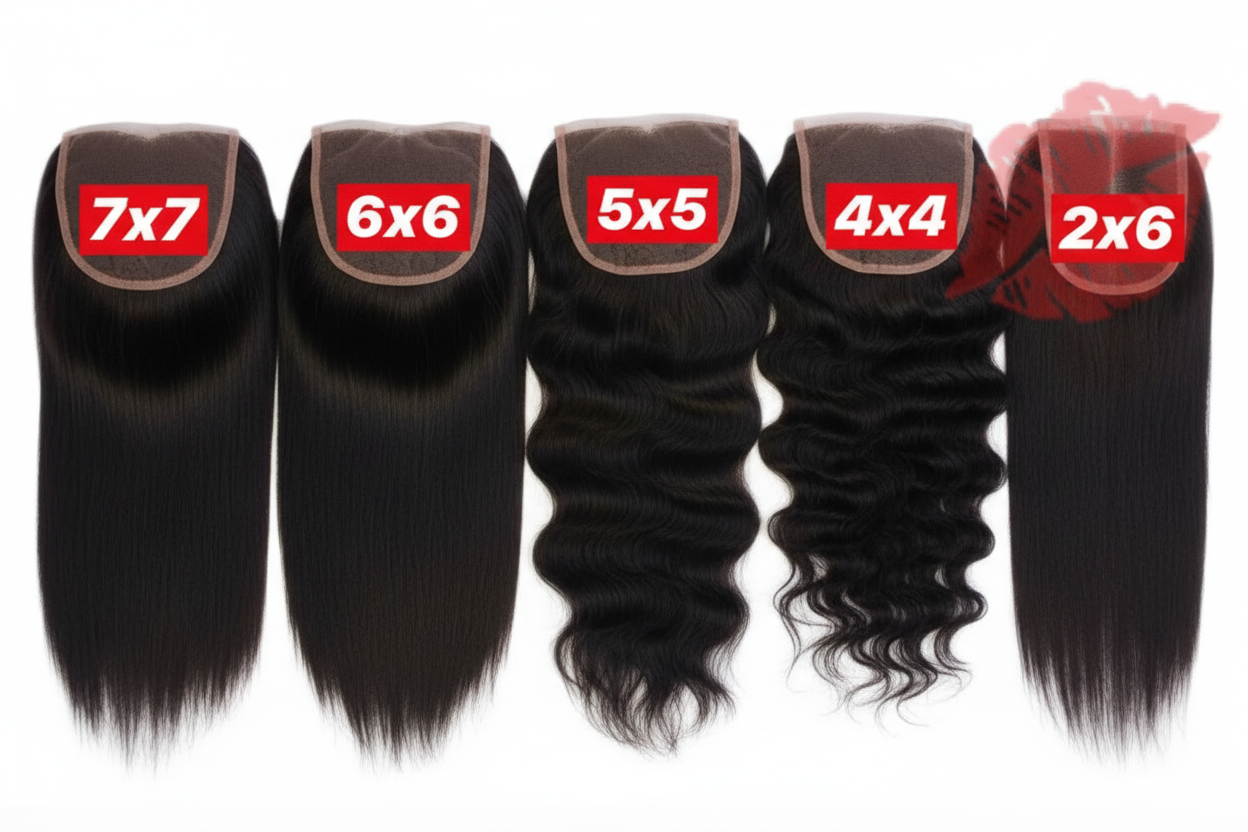 7"x7" HD Closures